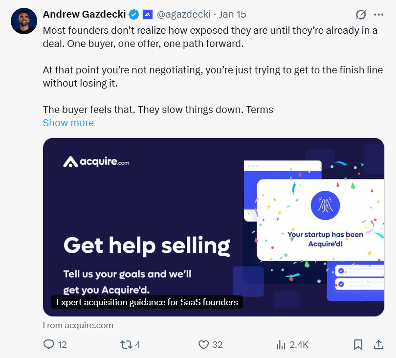 Acquire founder Andrew Gazdecki
