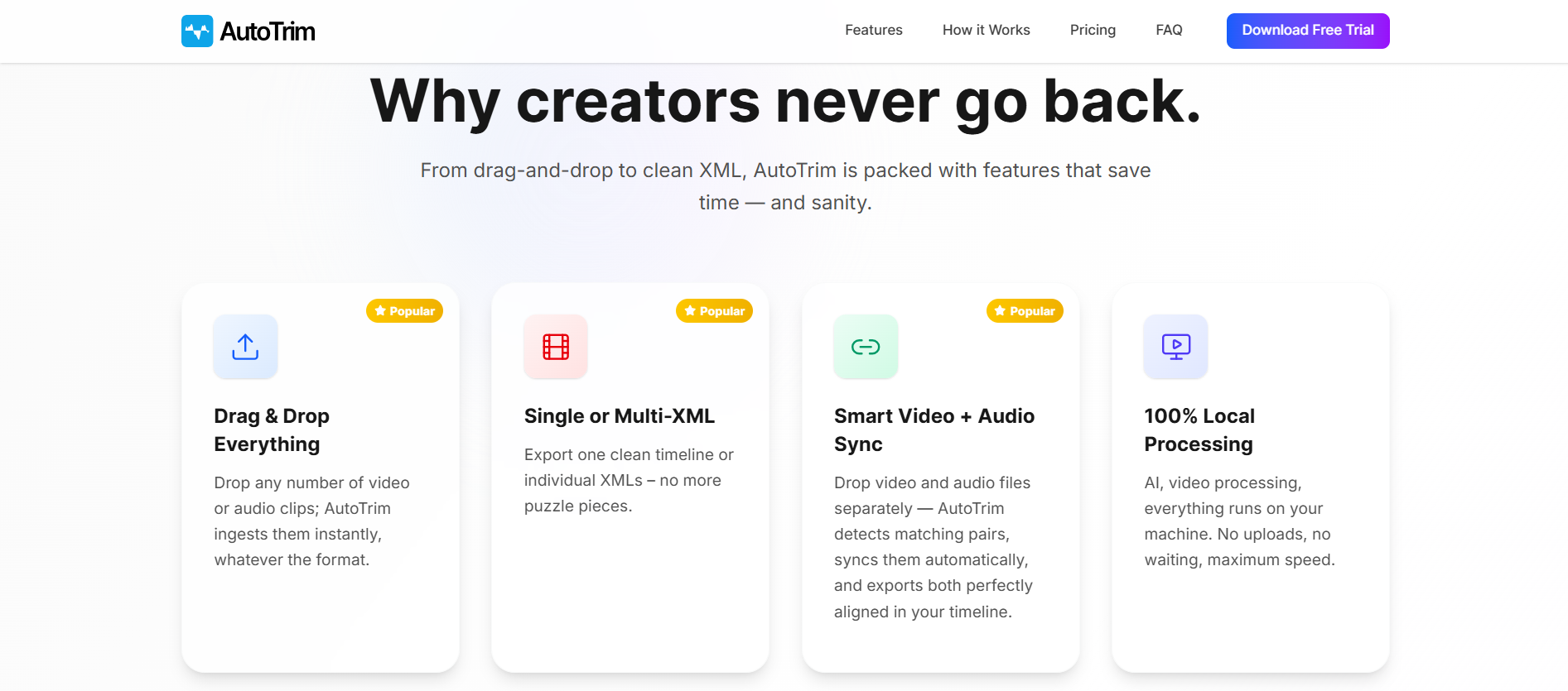 AutoTrim key features overview