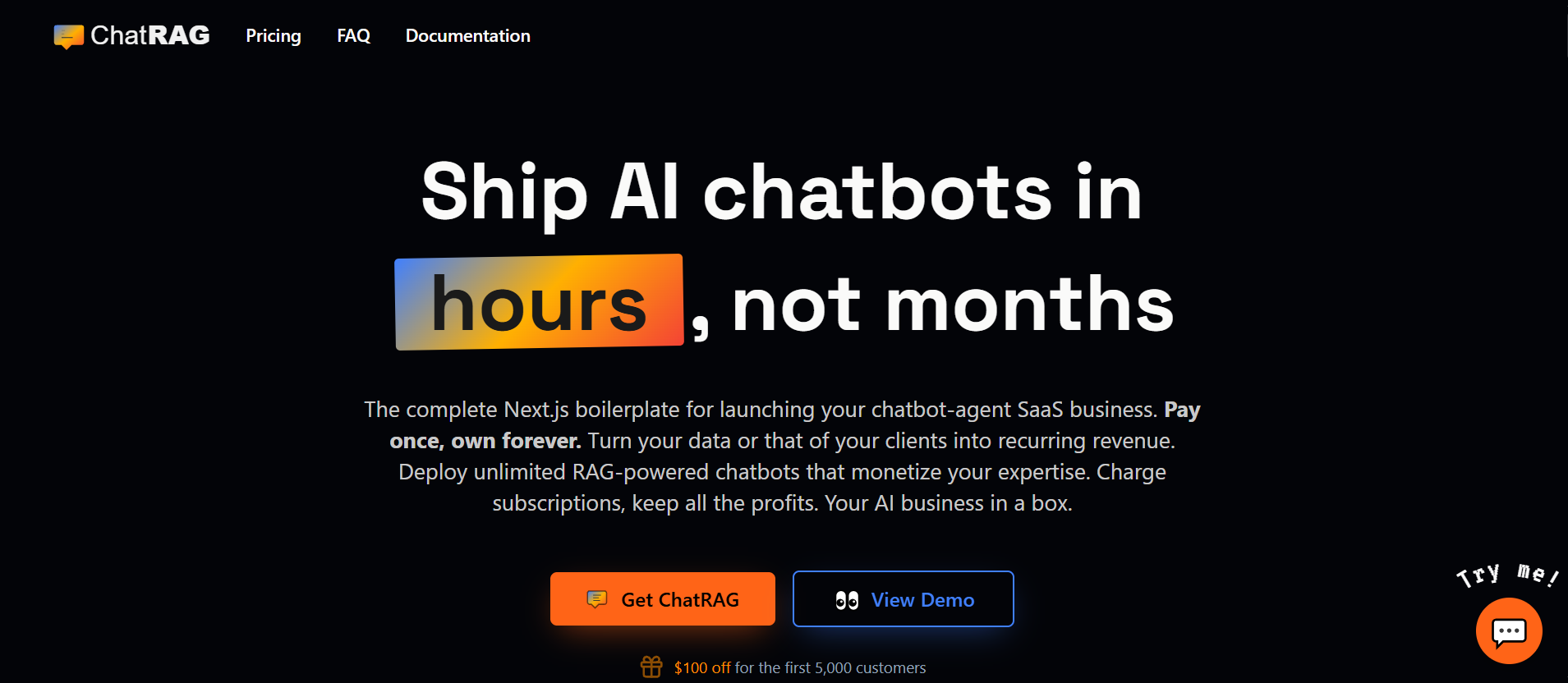 ChatRAG Review - AI Chatbot Boilerplate