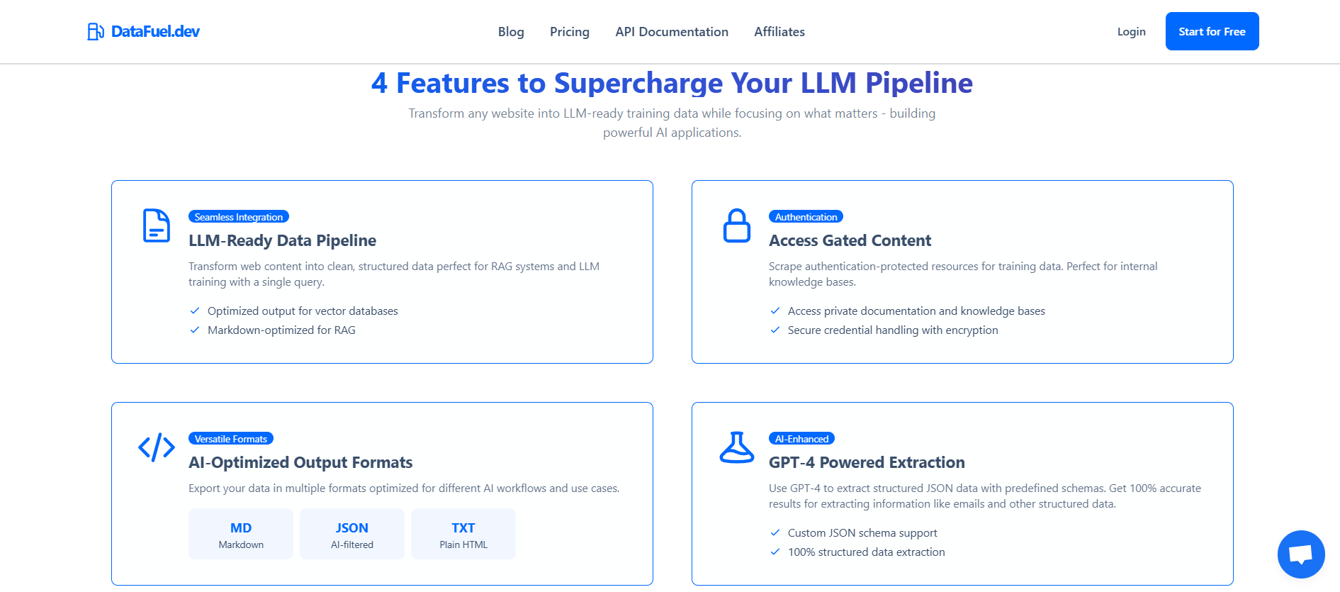 DataFuel key features overview