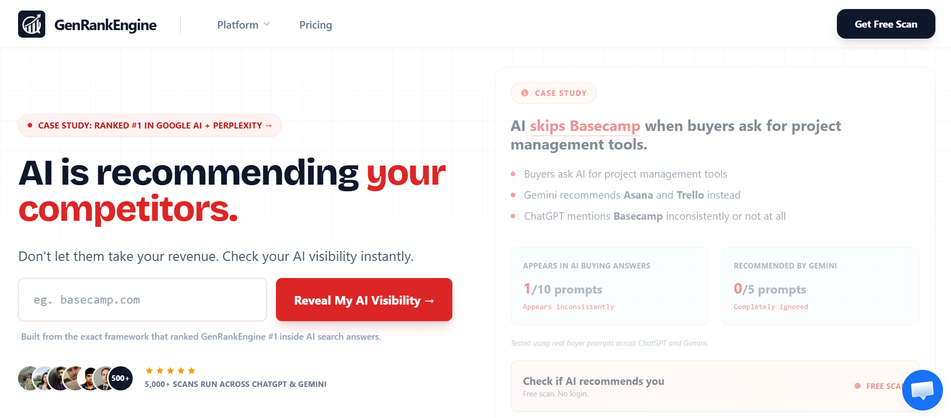 GenRankEngine Review - AI Visibility Platform
