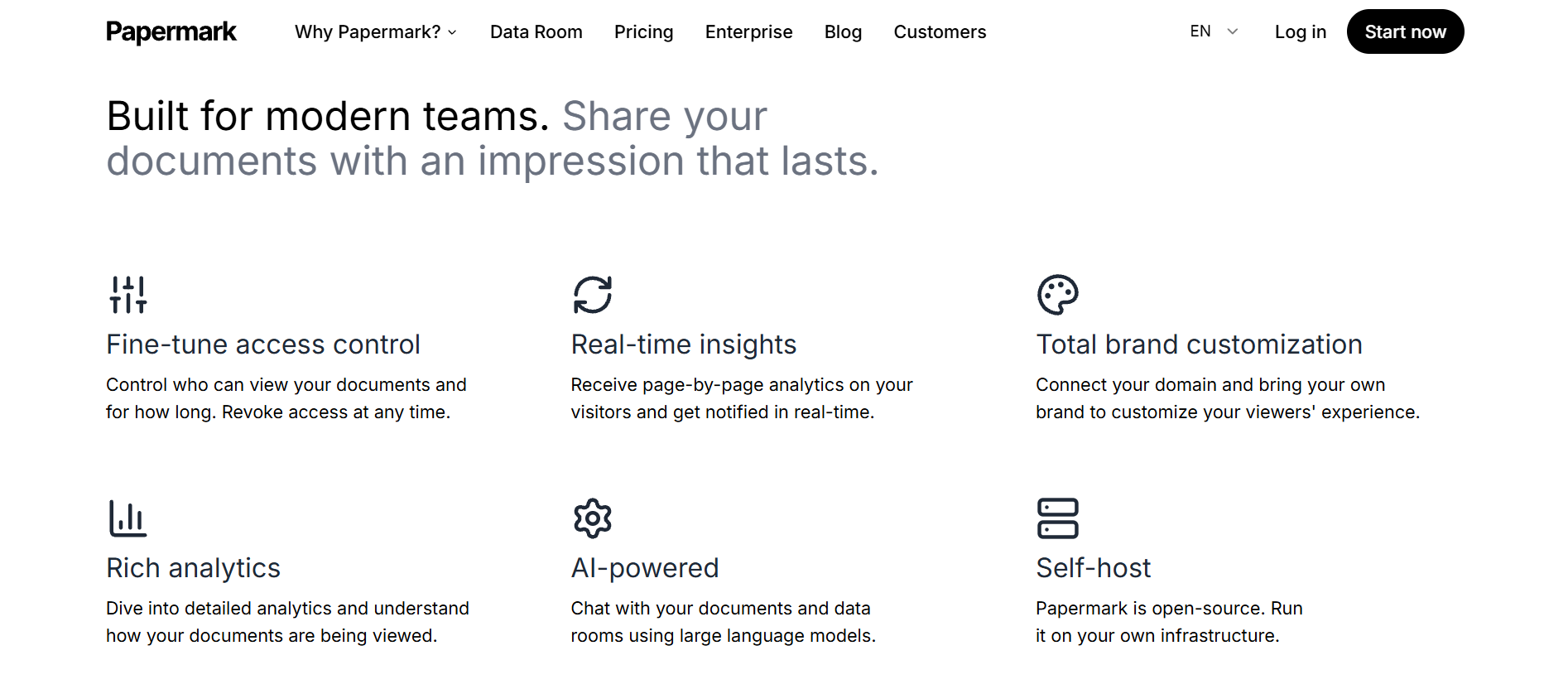 Papermark Key Features