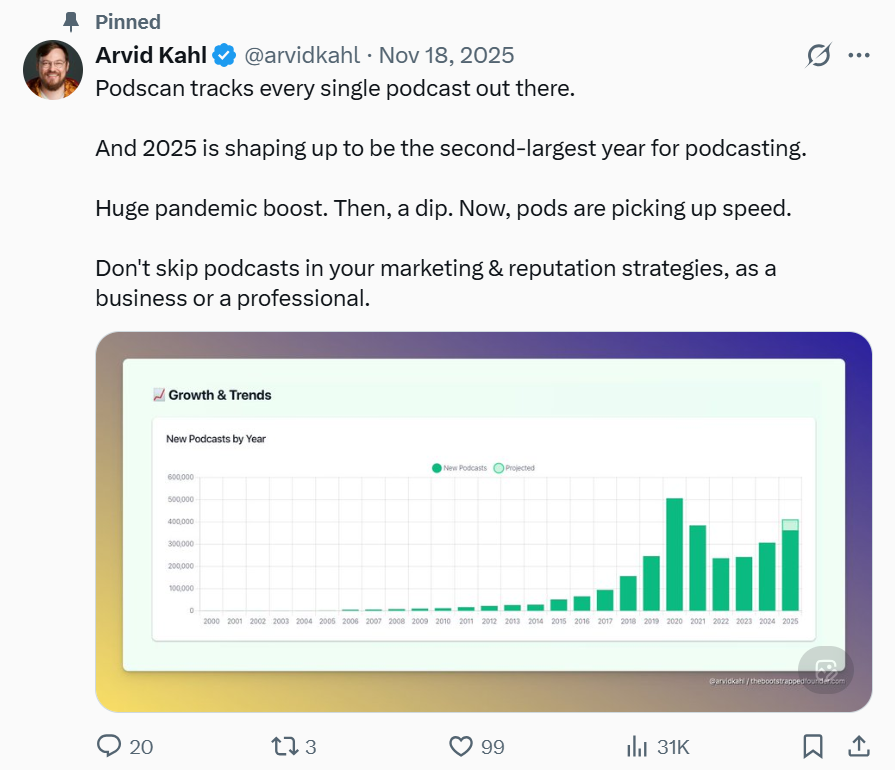 Arvid Kahl, founder of Podscan