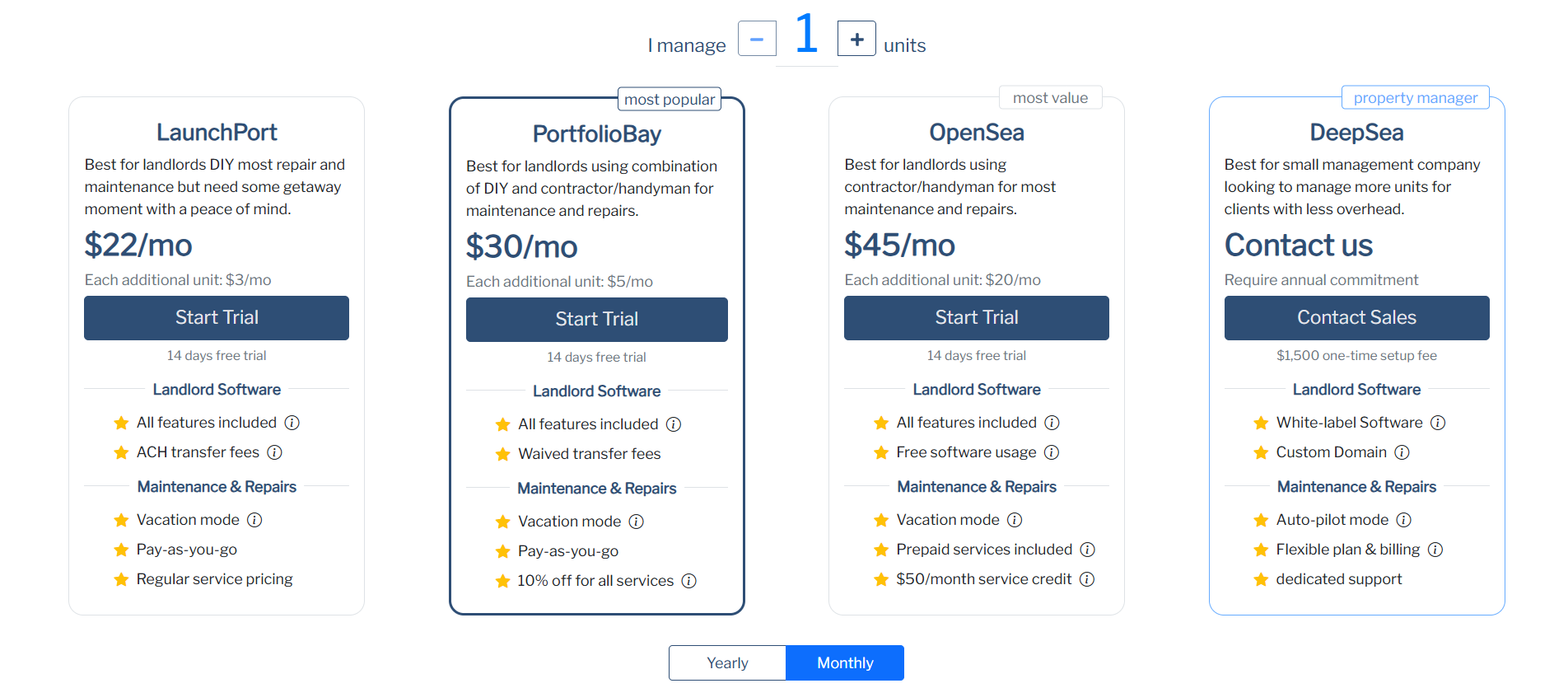 PortfolioBay Pricing Plans