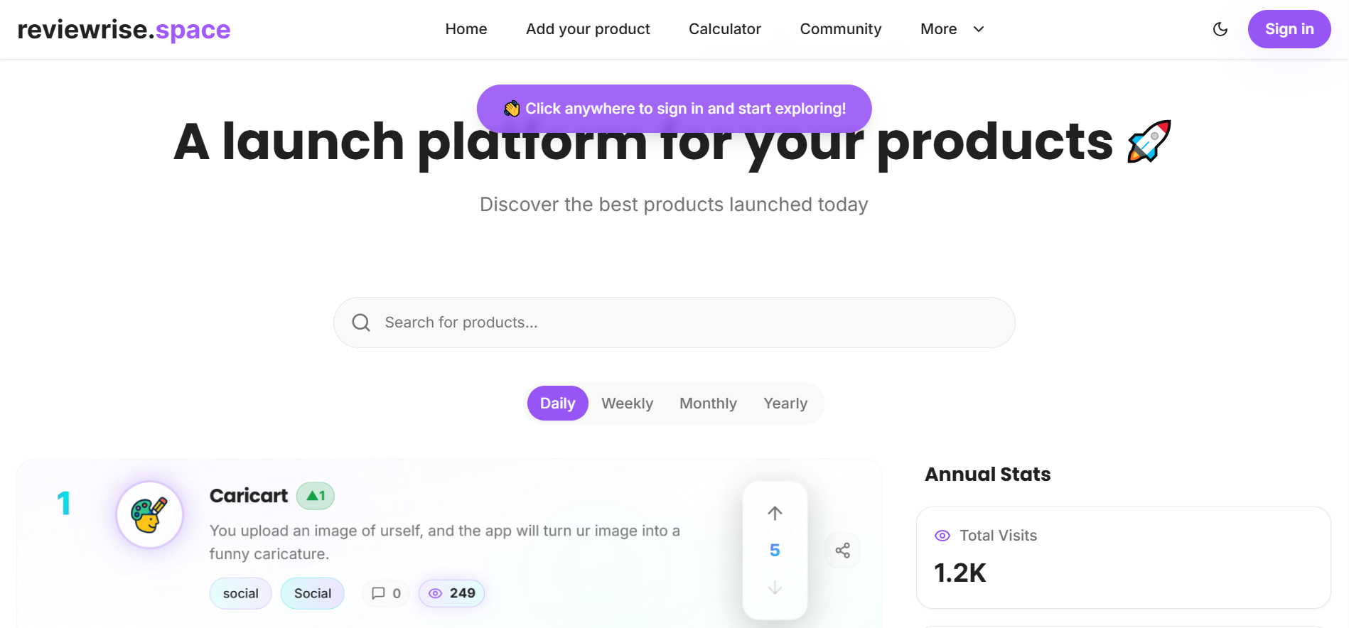 ReviewRise Homepage - MVP validation engine for indie founders