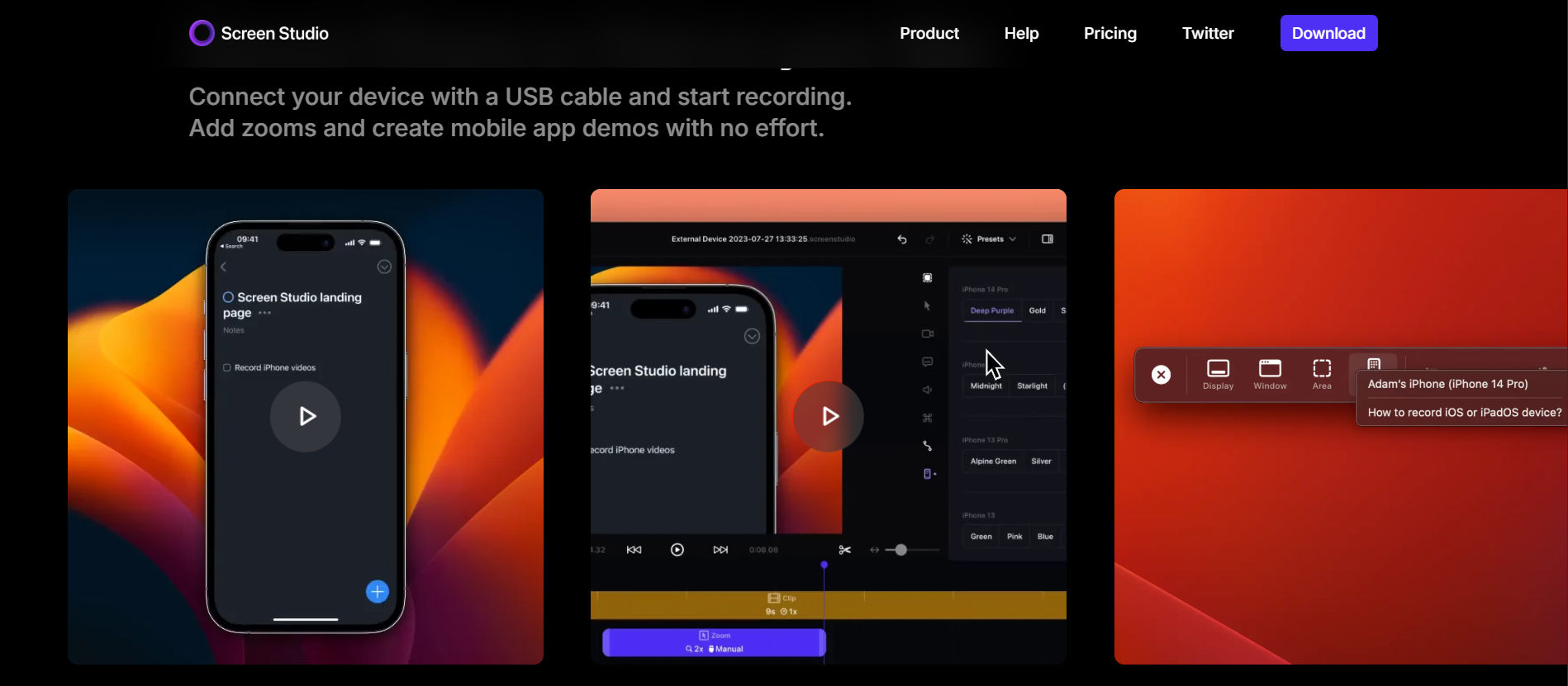 Screen Studio Key Features