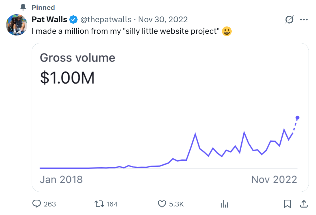 Starter Story Founder - Pat Walls' story