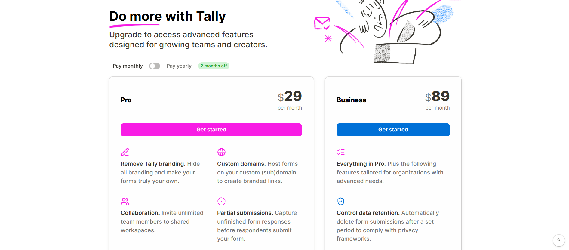 Tally Pricing Plans