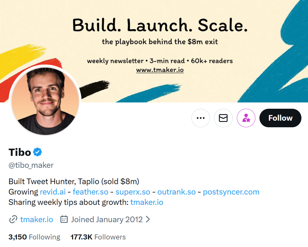 Tweet Hunter founders Thibault Louis-Lucas and Tom Jacquesson