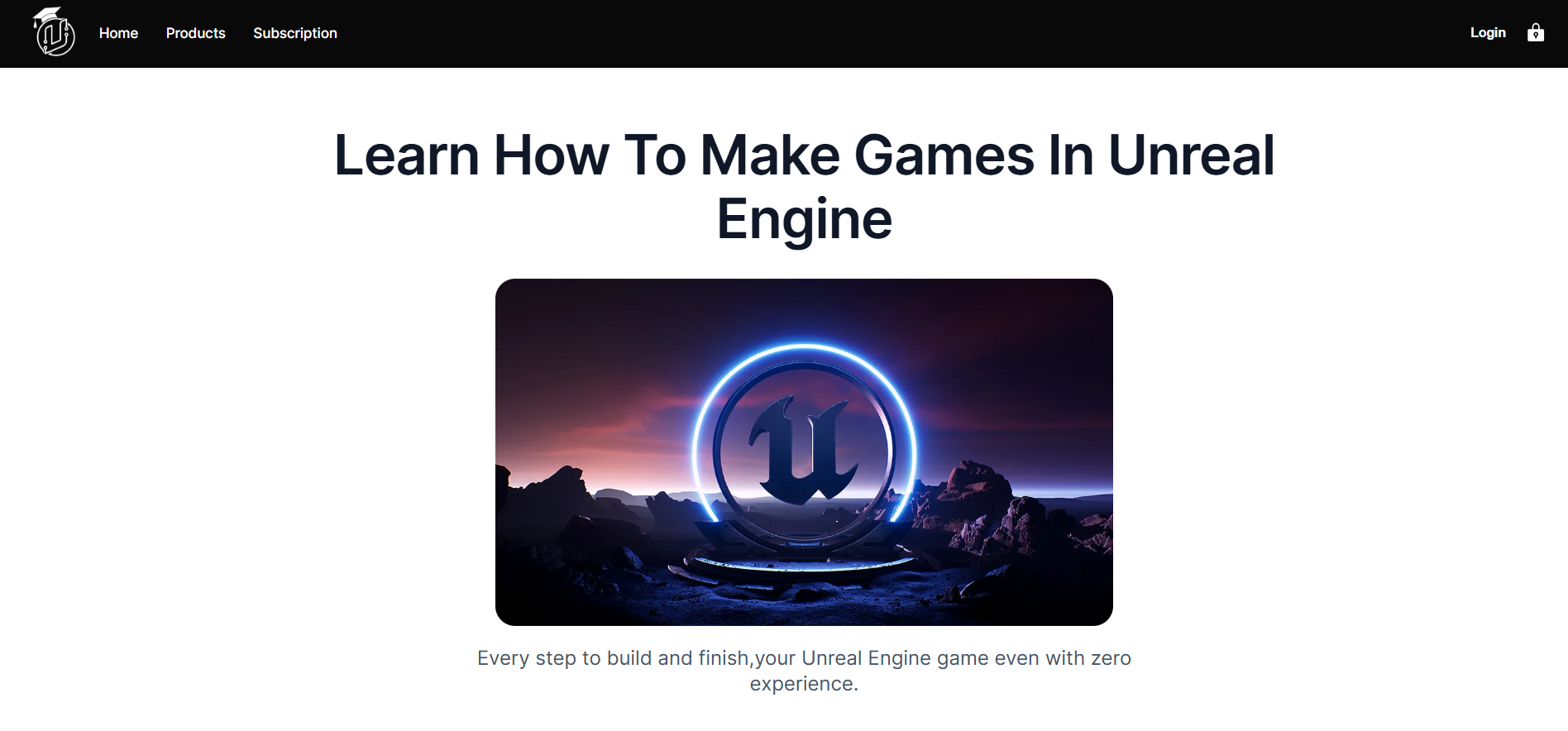 UnrealUniversity Homepage - Structured game development learning platform