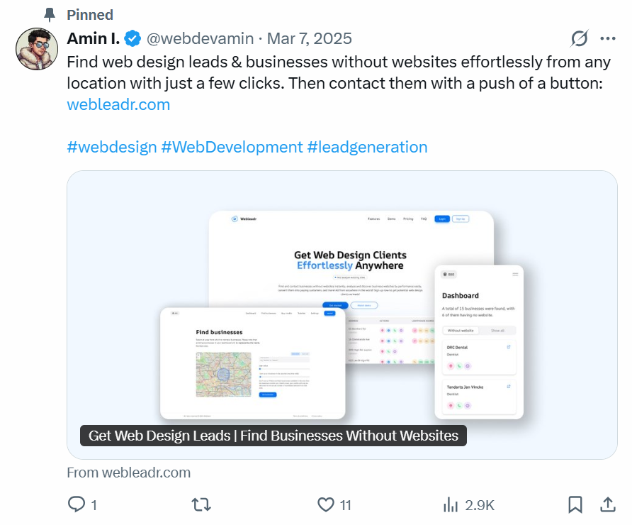 Webleadr Founder - Amin I.'s story of building Webleadr