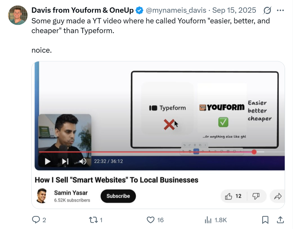 Youform founder Davis